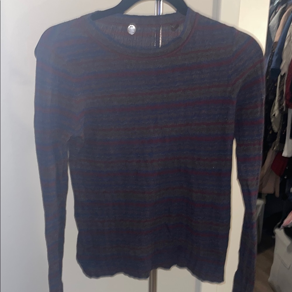 Margaret O’leary Striped Multicolor Women's Sweater
